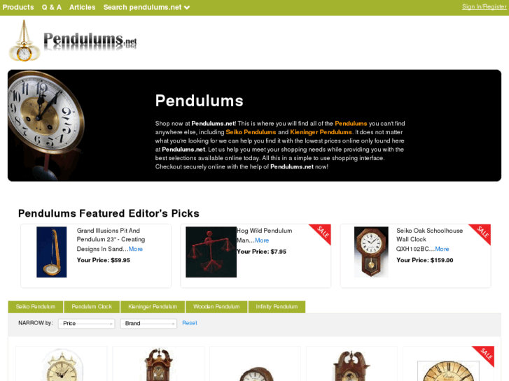 www.pendulums.net