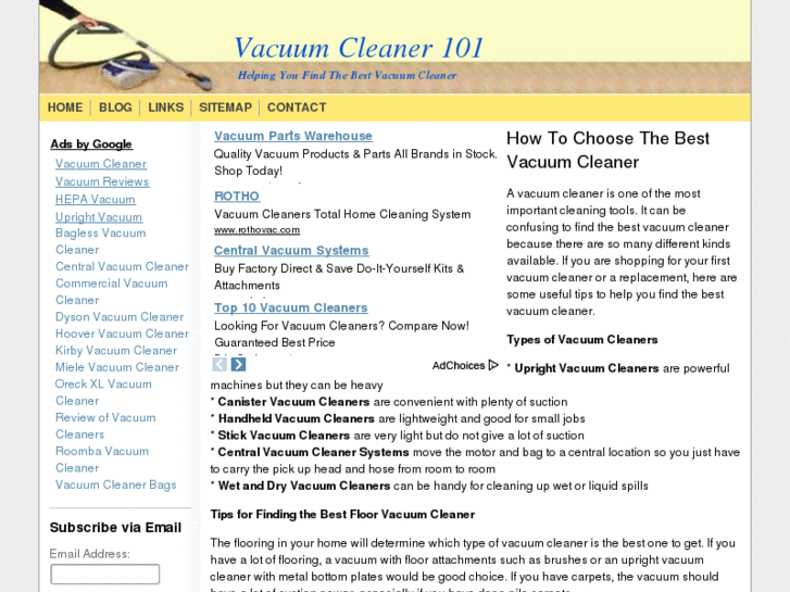 www.vacuumcleaner101.com
