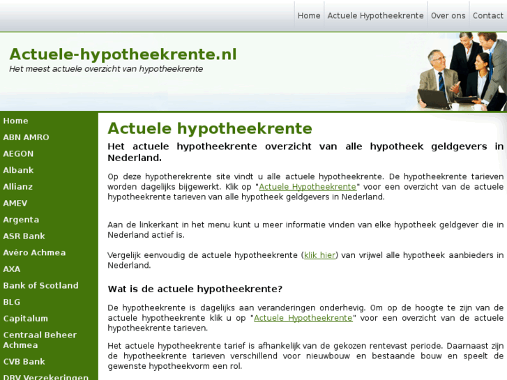 www.actuele-hypotheekrente.nl