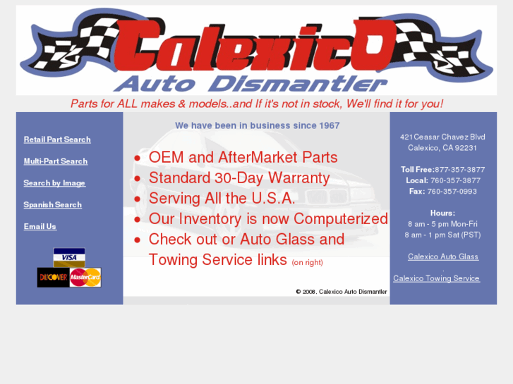 www.calexicoautodismantlers.com