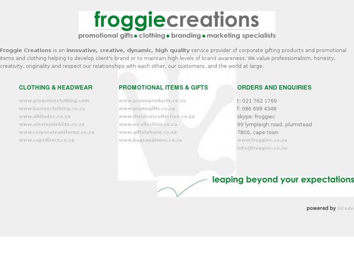 www.froggiec.co.za