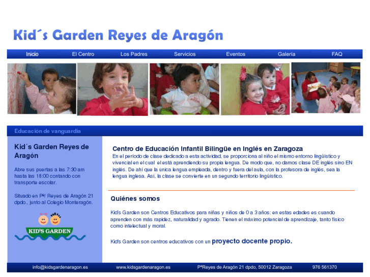 www.kidsgardenreyesdearagon.es