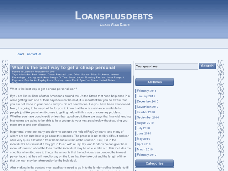 www.loansplusdebts.com