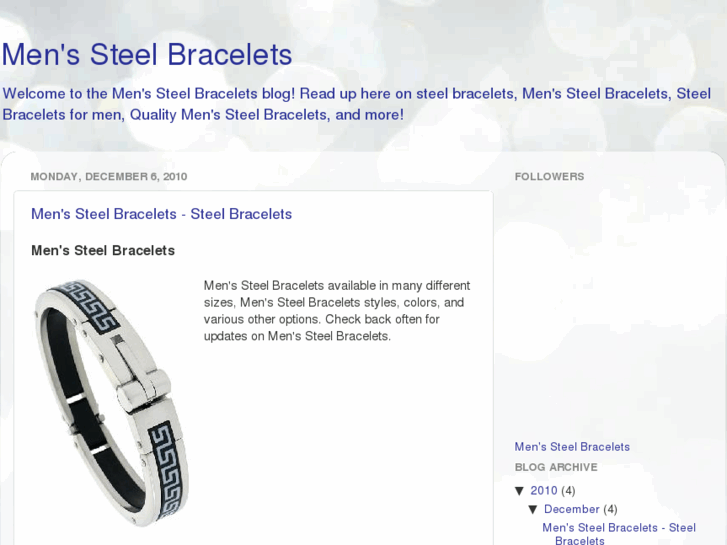 www.mens-steel-bracelets.com