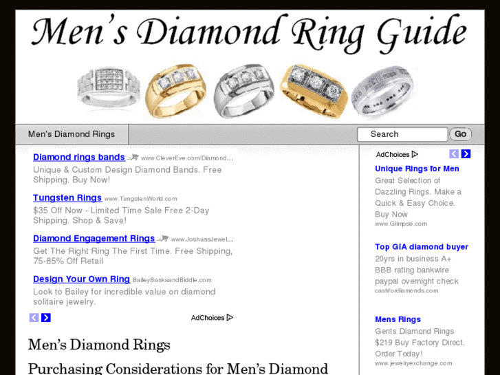 www.mensdiamondringsforsale.com