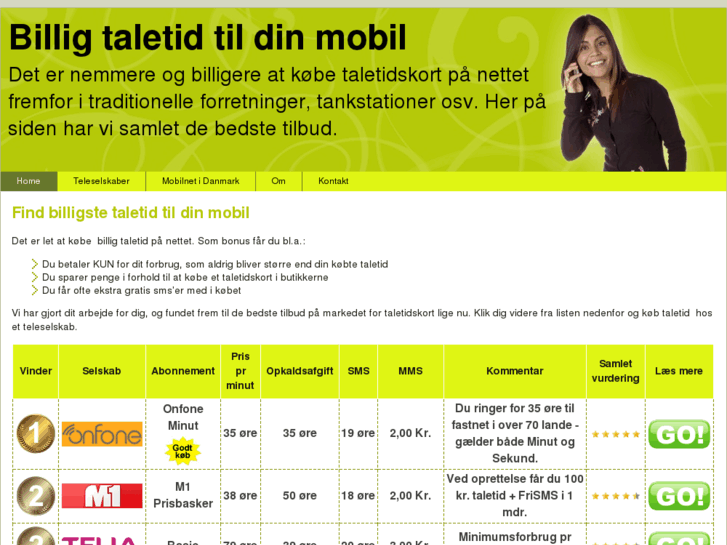 www.taletidskort.biz