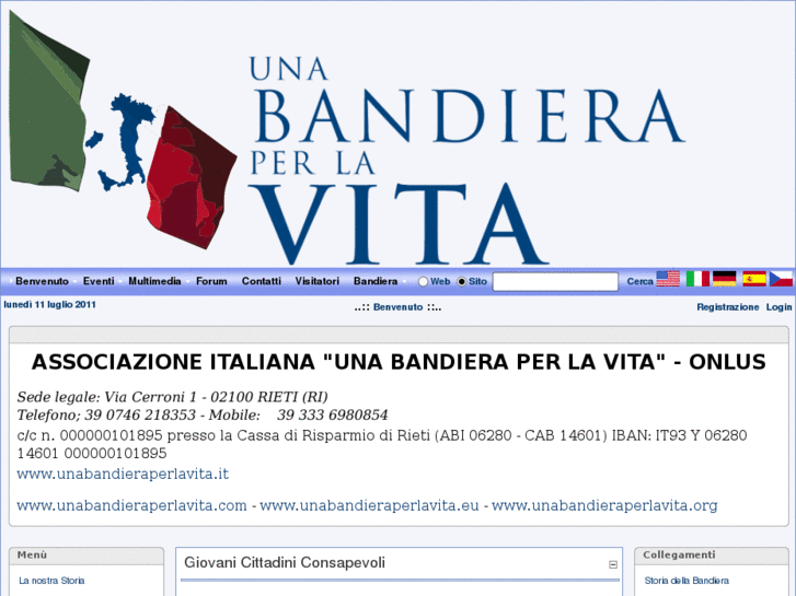 www.unabandieraperlavita.it