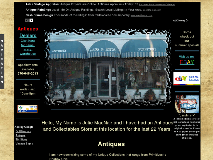 www.antiques-oddsandends.com