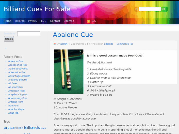 www.billiardcuesforsale.com