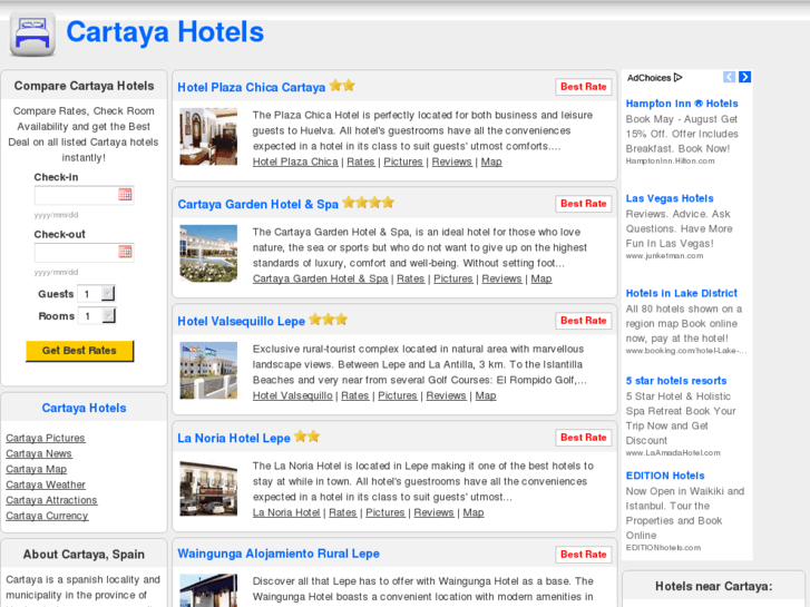 www.cartayahotels.com