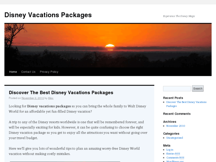 www.disneyvacationspackages.com