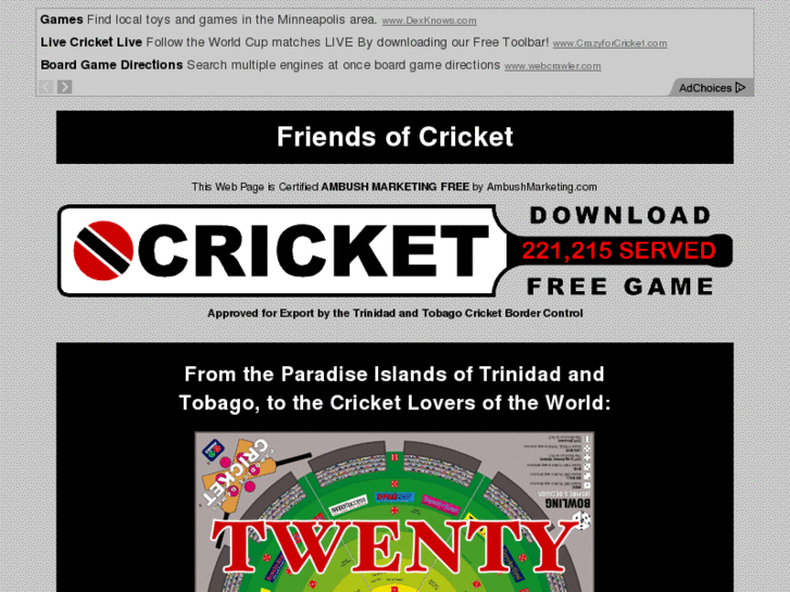 www.friendsofcricket.com