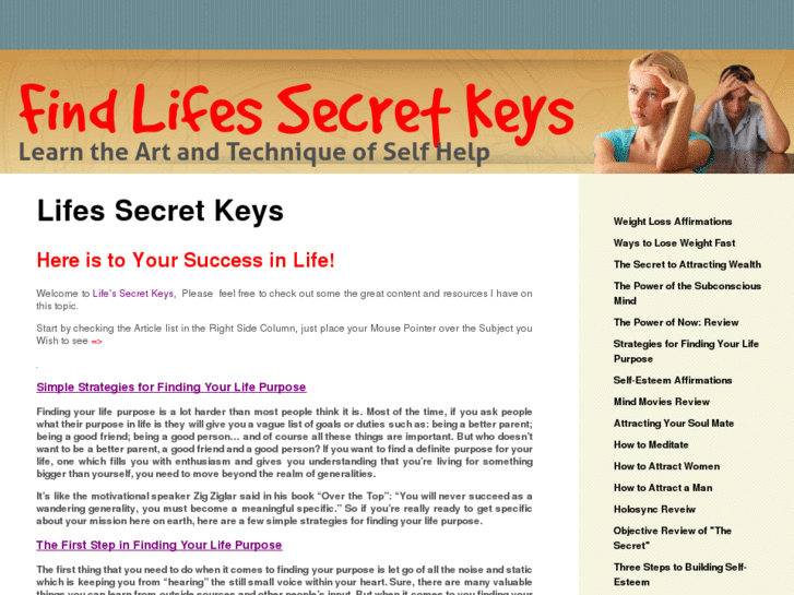 www.lifessecretkeys.com