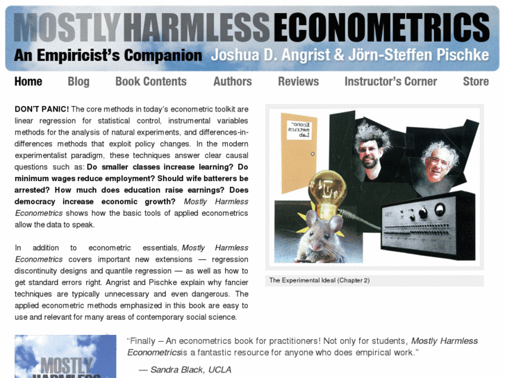 www.mostlyharmlesseconometrics.com