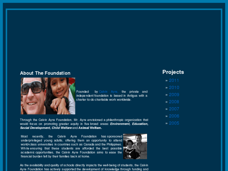 www.calvinayrefoundation.info