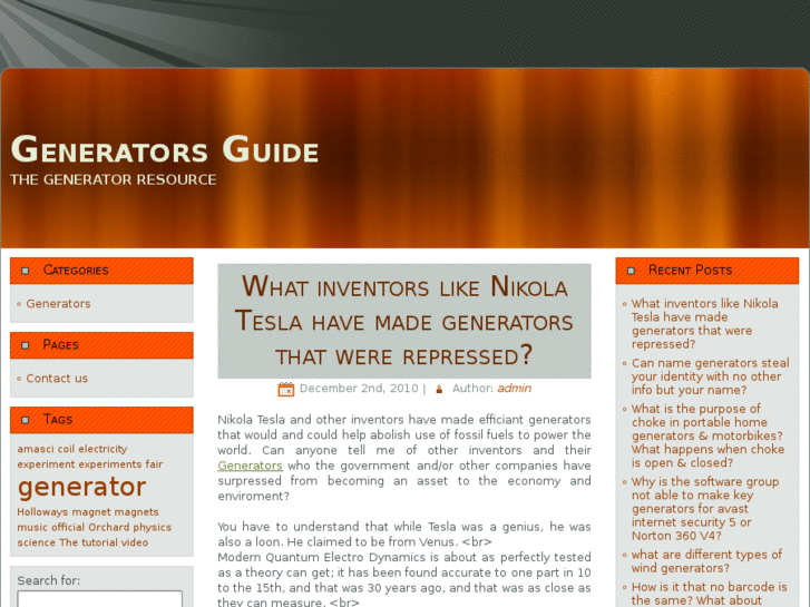 www.generatorsguide.com