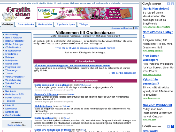 www.gratissidan.se