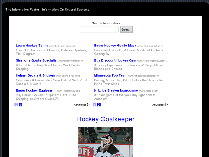 www.hockeygoalkeepers.com