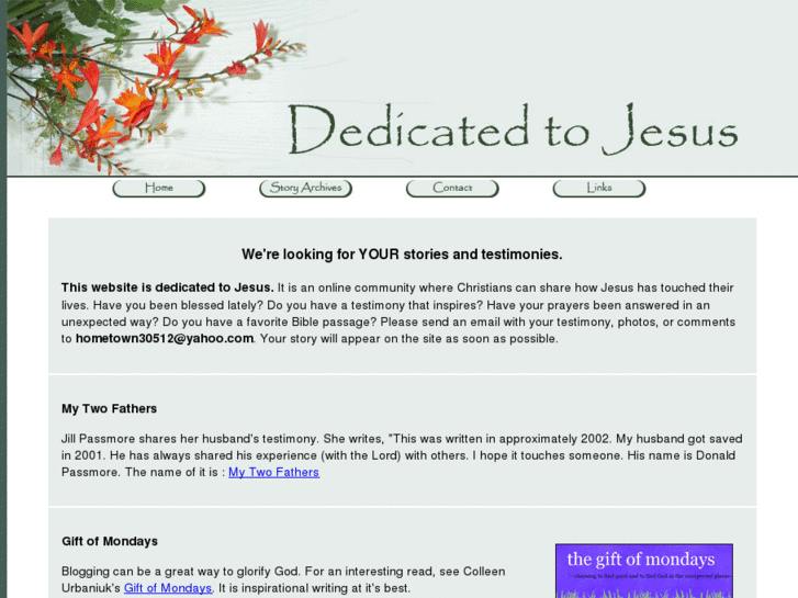 www.dedicatedtojesus.com