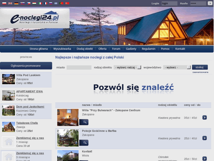 www.e-noclegi24.pl