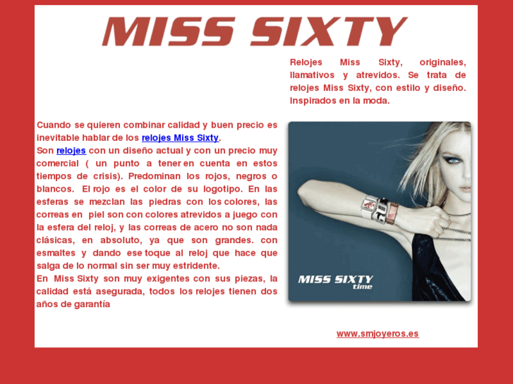 www.relojesmisssixty.es