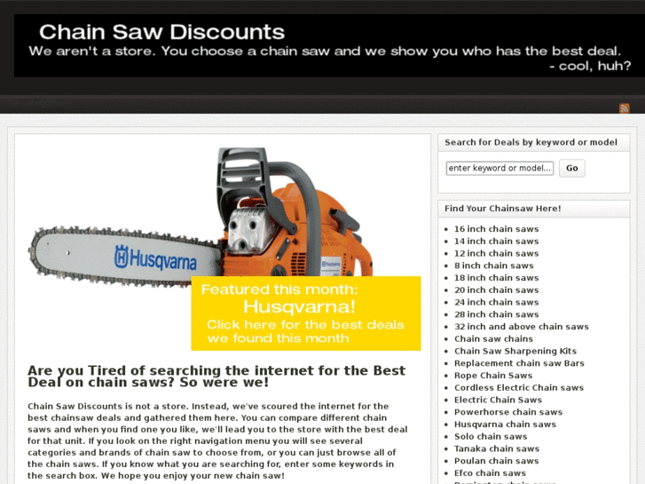 www.chainsawdiscounts.com