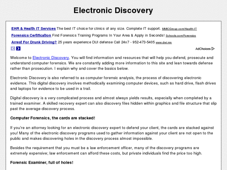 www.electronic-discovery.org