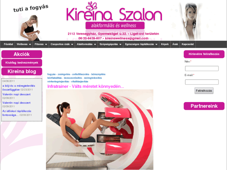 www.kireina-szalon.hu