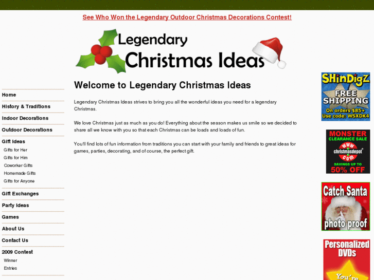 www.legendarychristmasideas.com