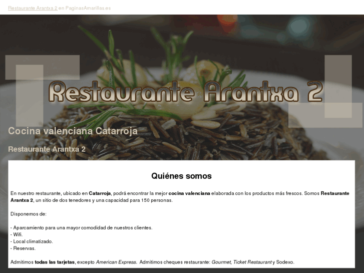 www.restaurantearantxa2.es