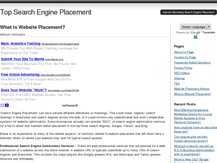 www.websiteplacement.org