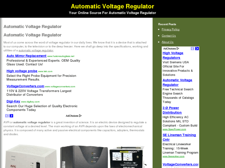 www.automaticvoltageregulator.org