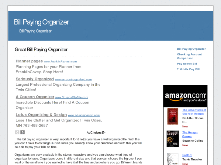 www.billpayingorganizer.net