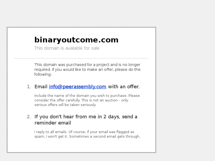 www.binaryoutcome.com
