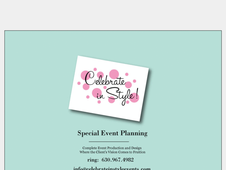 www.celebrateinstyleevents.com