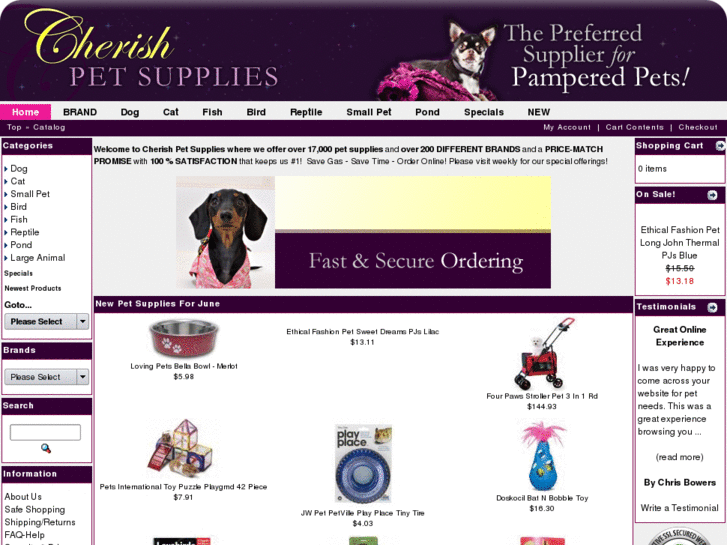 www.cherishpetsupplies.com