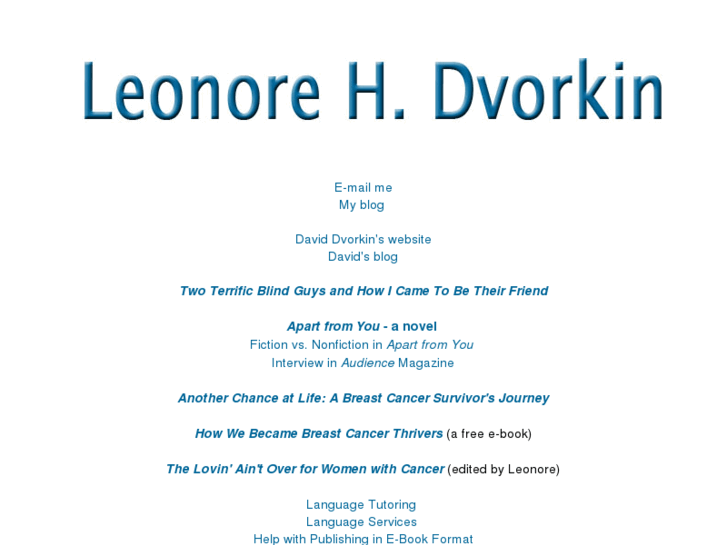 www.leonoredvorkin.com