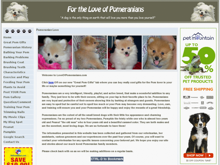 www.loveofpomeranians.com