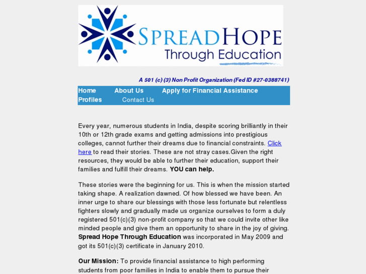 www.spreadhopethrougheducation.com