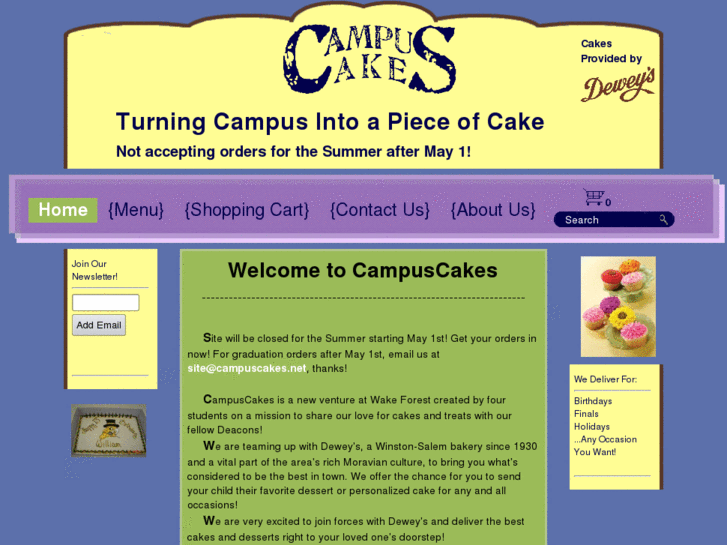 www.campuscakes.net