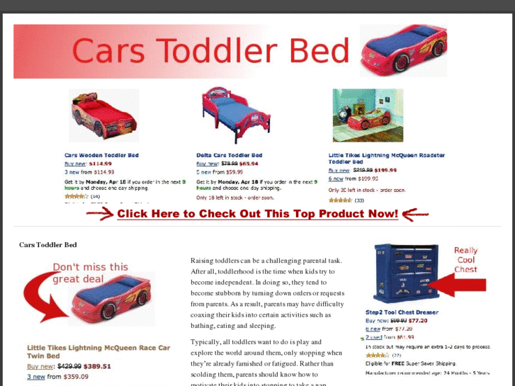 www.cars-toddler-bed.com