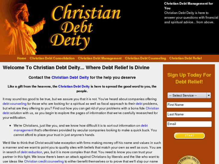 www.christiandebtdeity.com