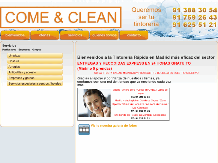 www.comeandclean.es