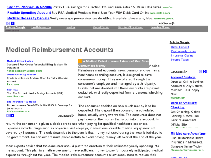 www.medicalreimbursementaccounts.com