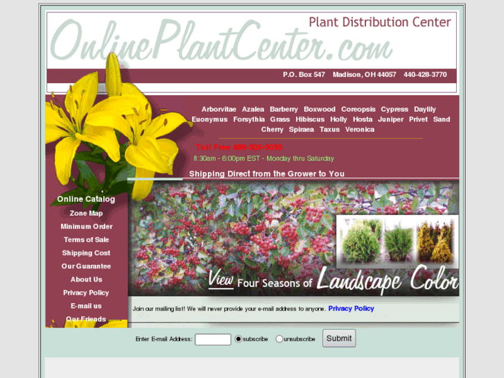 www.onlineplantcenter.com