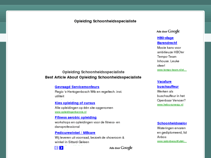 www.opleidingschoonheidsspecialiste.net