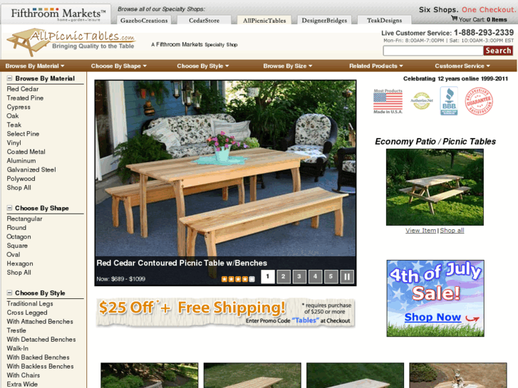 www.allpicnictables.com