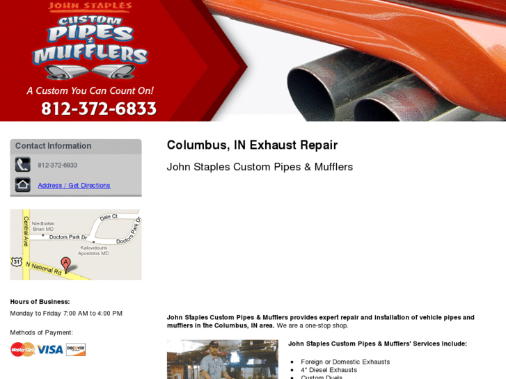 www.johnstaplescustompipesandmufflers.com