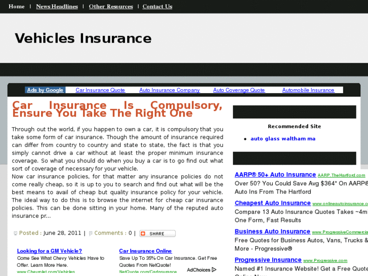 www.vehicleinsurances.info