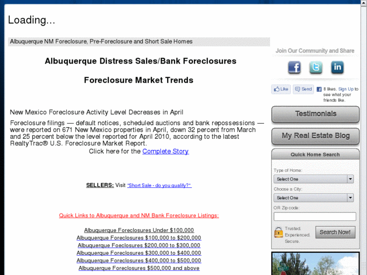 www.albuquerqueforeclosures.info